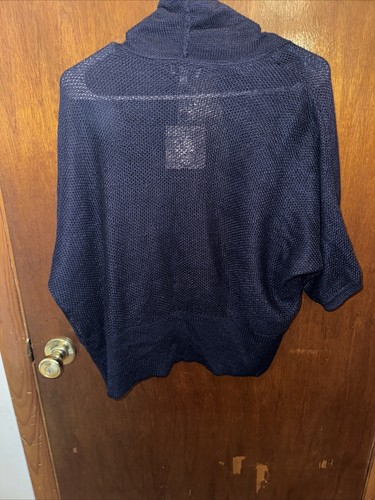 Cardigan donna Croft And Barrow blu navy aperto davanti nuovo con etichetta taglia XL - Foto 6 di 6