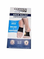 Copper Fit Arch Relief Compression Bands, Professional Grade Plantar Fascitis