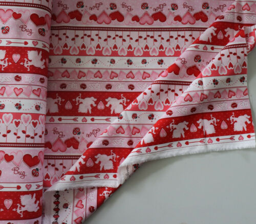 Henry Glass Love Struck quilting fabric by yard Love hearts,cupids Valentines - Picture 11 of 41