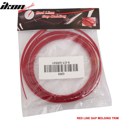 Universal Car Gap Red Line Moulding Trim Edge Interior Accessory Decor 5 Meters - Bild 5 von 5
