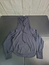 90 Degree by Reflex Funnel Neck Hoodie Sweatshirt Women’s M Cozy Winter Gray