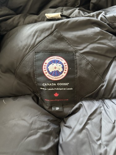 CANADA GOOSE Citadel Parka Men Hood Jacket down M Medium Authentic clour Black - Picture 4 of 8