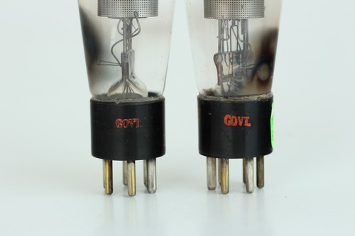 MATCHED PAIR Western Electric WE 310A NOS tube mil spec US Army 1944 fine grid 2 - Bild 7 von 12
