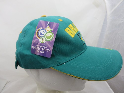 Copa Mundial de la FIFA Brasil Gorra de Béisbol Sombrero Ajustable V Fútbol Nuevo con Etiquetas - Imagen 2 de 3