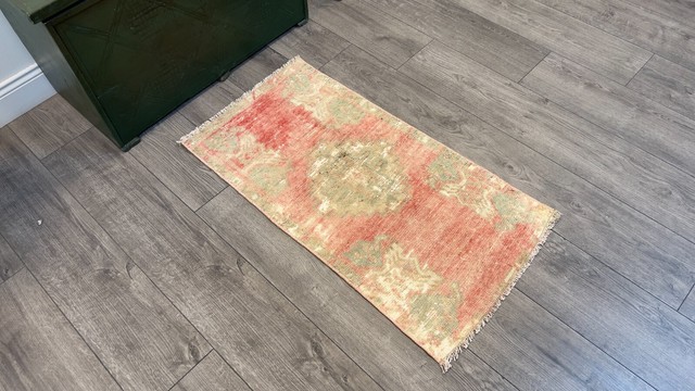 Small Turkish Rug Bathroom Rug Small Vintage Rug Small Carpet 1.6x3.2 ft Small Turkish Rug Bathroom Rug Small Vintage Rug Small Carpet 1.6x3.2 ft