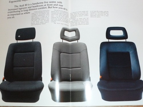 AUDI 80 (1.8 2.0E TURBODIESEL SPORT QUATTRO) RANGE BROCHURE 1990 ENGLISH EXC - Picture 5 of 13