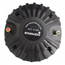 2.03 Inch 51MM 2600W Driver Titanium Compression Speaker Screw-On Horn Tweeter