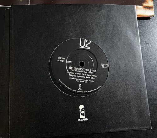 U2 The Unforgettable Fire 1984 Double Pack 7" Vinyl Edition UK Record Bono Edge - Picture 5 of 12
