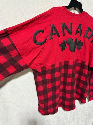 Disney Parks Epcot Mickey O Canada Buffalo Plaid Spirit Jersey XXL *NWT - Picture 8 of 9