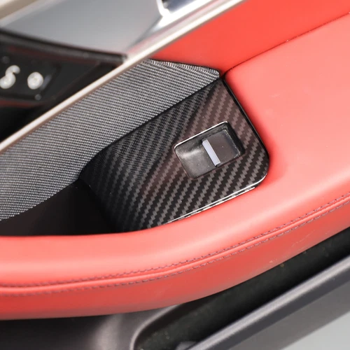 Cubierta de embellecedor de consola de tablero interior de fibra de carbono ABS para Jaguar F-TYPE 2013-2024 - Imagen 9 de 44