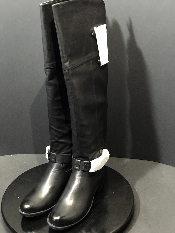 全新 双唇 TOO JILT 黑色 女式 高筒靴 尺码 US 8.5 M RTL 90 美元 — 第 3/4 张图片