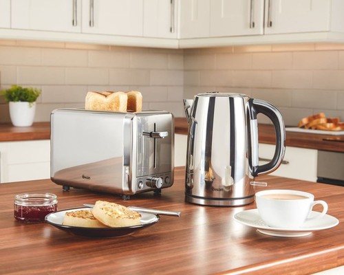 Swan Classic Jug Kettle, Polished Stainless Steel, 2200w, 1.7L SK14060N - Picture 7 of 9