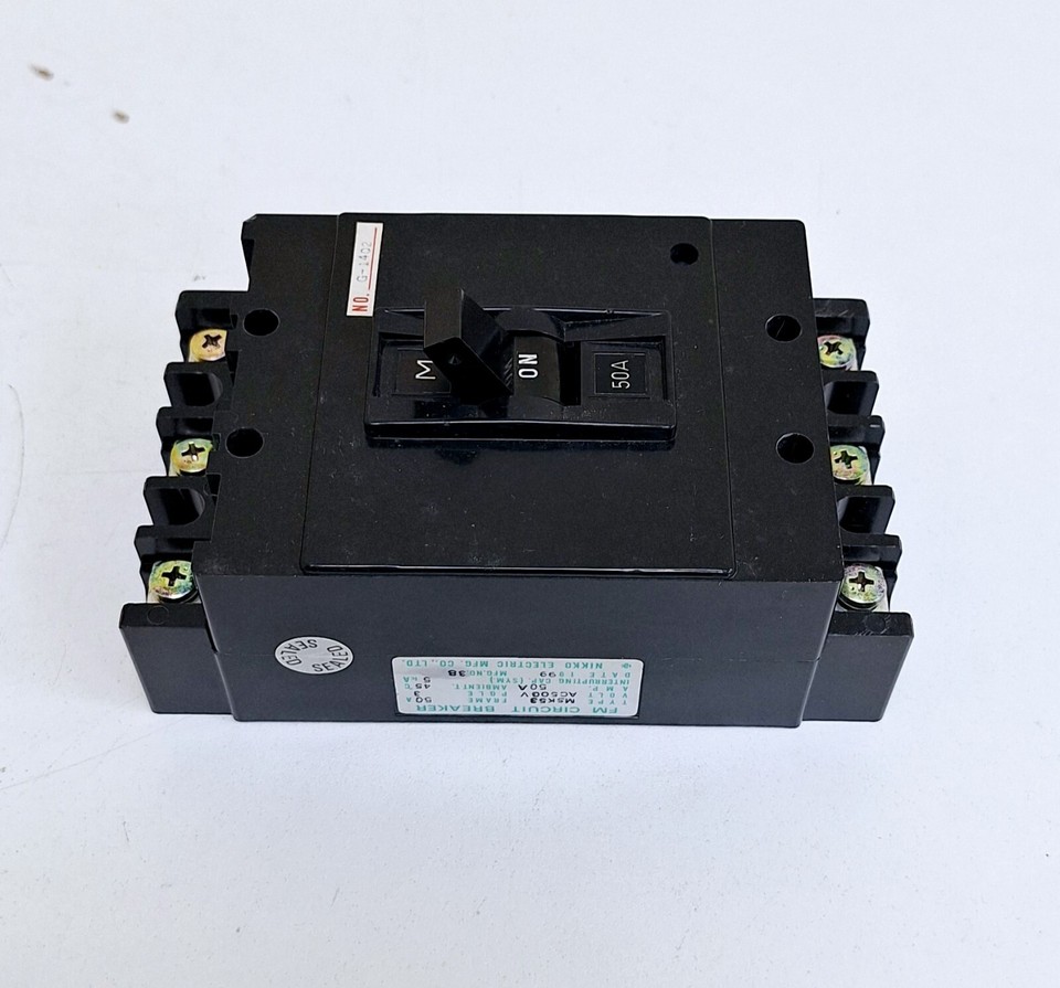 Nikko Electric MSK53 50A Circuit Breaker EBay nikko-electric-msk53-50a-circuit-breaker-ebay