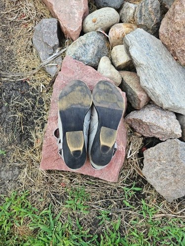 Blowfish B138 1704 Ankle Booties women's Canvas Saddle Rock Size 7 Leather Strap - Picture 5 of 5