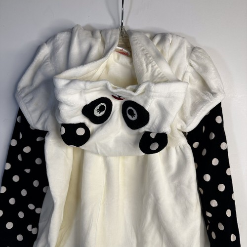 Vintage GYMBOREE PANDA VELOUR Top Size 4T With Black & White Polka Dot Leggings - Picture 3 of 8