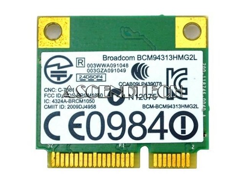 DW1501 BROADCOM BCM94313HMG2L MINI PCI-EXPRESS DRAHTLOSE WIFI-KARTE K5Y6D - Bild 2 von 2