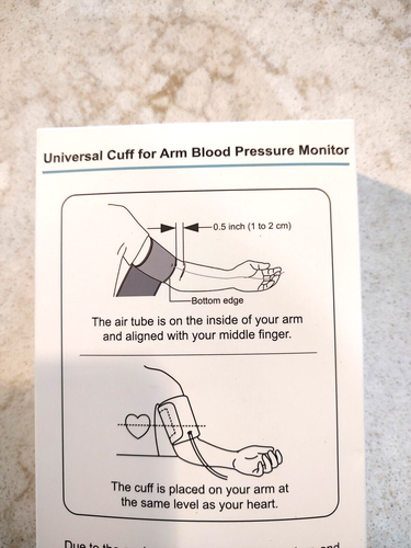 Elera Reusable Blood Pressure Cuff Small for 5.9" to 9.5" Cuff ONLY Black New - Picture 4 of 5