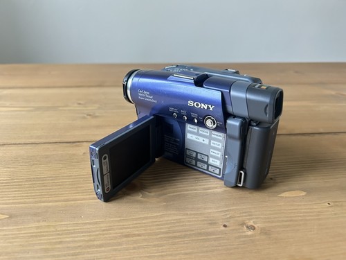 Sony DCR-DVD91E Handheld Camcorder Black/Blue With Original Box & Accessories - Picture 4 of 13