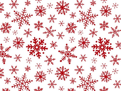 Christmas ~ RED Snowflakes on White Tissue Paper #208 ~ 10 Large Sheets - Picture 2 of 2