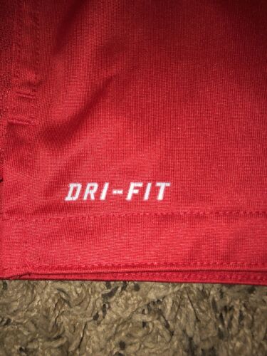 NIKE OHIO STATE Buckeyes Golf FUSSBALL Polo rot Shirt Herren L NCAA - Bild 2 von 5