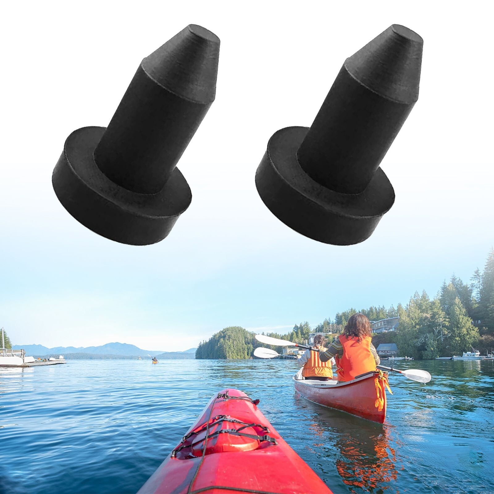 Stay Dry With Kayak Drain Hole Stoppers Black Silicone Scupper Plugs 30