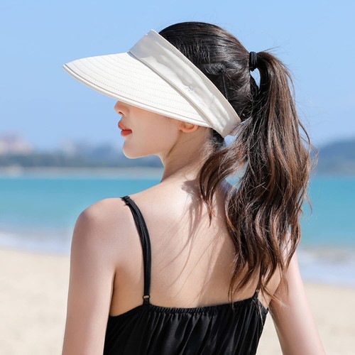 Zip-Off Wide Brim Visor Hat for Women Packable Sun Hat for Golf Hiking Garden... - Picture 3 of 7