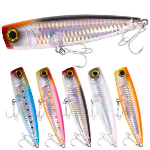 5 Stück 11cm/23g Popper Lure Fischköder Angeln Köder Haken Forelle Crankbait - Bild 4 von 16