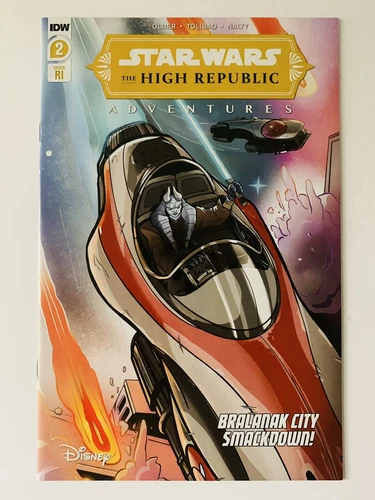 STAR WARS THE HIGH REPUBLIC ADVENTURES #2 9.4 NM 2021 1:10 VARIANT IDW COMICS