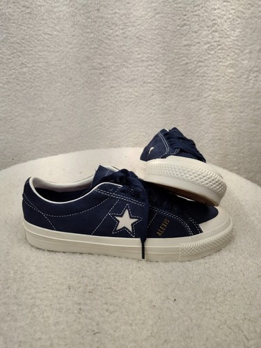 Converse All Star Alexis One Star Pro Men Sneaker 7.5 Blue Suede Lace Up Shoes - Picture 12 of 19