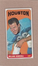 1965 TOPPS FOOTBALL WILLARD DEWVEALL #73 OILERS VGEX/EX *A37247