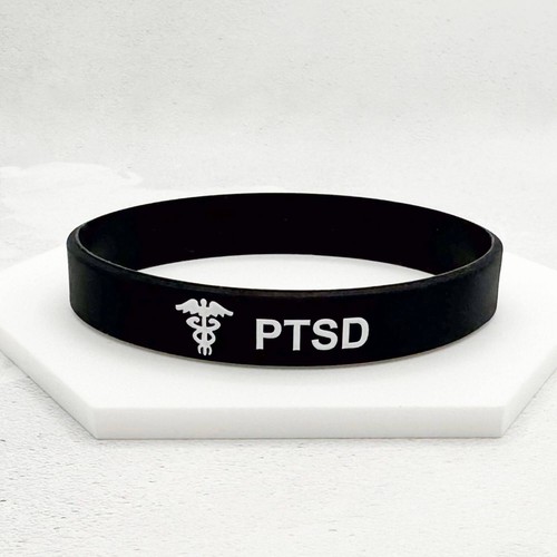 PTBS medizinisches Armband Bewusstseinsbänder für psychische Gesundheit posttraumatischen Stress UK - Bild 2 von 10