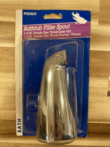 PlumbShop PS2520. Badewanneneinfüllstutzen, Nickel gebürstet, KOSTENLOSER VERSAND
