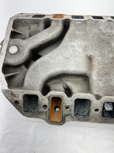 Mopar Poly 318 Tri-Power Aluminum Intake Manifold 3x2 LA Block for 2 Barrel Carb - Picture 14 of 17