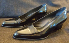 BALLY Patent Leather Pumps Block Heel US7.5 EU5