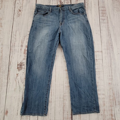Lucky Brand 181 Relaxed Straight Medium Wash Jeans Men's 40x30