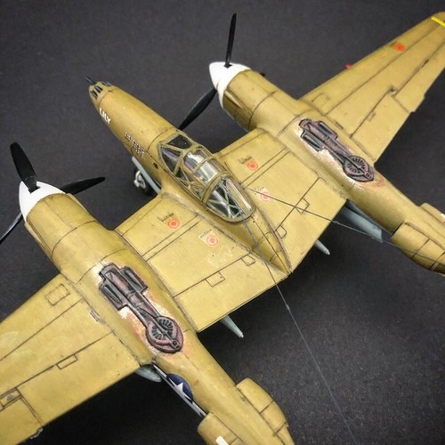RARO Vintage MISB MATCHBOX 1/72 WW2 P-38 LIGHTNING Fighter - Foto 10 di 17