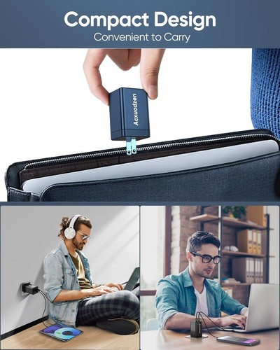 3-Port 160W Fast Charger Block with Foldable Plug - Essential for Travel or Home - Picture 7 of 9
