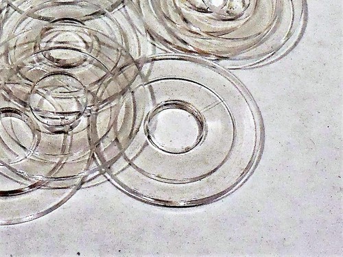 10 Pcs - Clear Plastic 1-1/4" Reducing Washer Slips Lamp Parts, 1/8 IP - Picture 1 of 3