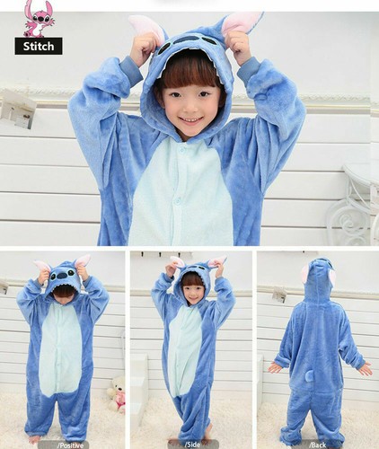 2023 Adult Kid Pajama Kigurumi Cosplay Animal Onesie22 Hallowee Stitch Costume - Bild 7 von 9