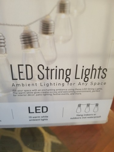 New Merkury Innovations LED Bulb String Lights. BRAND NEW in Box 8.5 Feet - Picture 6 of 8