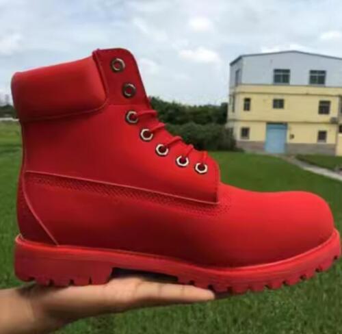 Zapatos de montar impermeables de cuero clásicos para hombre con cordones botas de motocicleta - Imagen 3 de 19