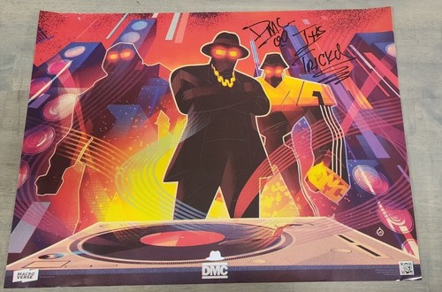 Póster autógrafo firmado SDCC 2023 PROMOCIÓN EXCLUSIVA RUN DMC DARRYL MCDANIELS - Imagen 1 de 5