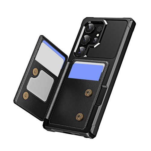Shockproof Credit Card Slot Leather Back Case Cover For Samsung Galaxy Phone - Picture 3 of 52