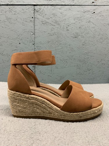 Soul by Naturalizer Sandals Women’s Size 10 Brown Oakley Ankle Strap Wedge Heel