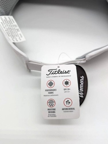 Titleist Damen Sundrop Golf Visier verstellbar 3D bestickt pink weiß NEU - Bild 3 von 6