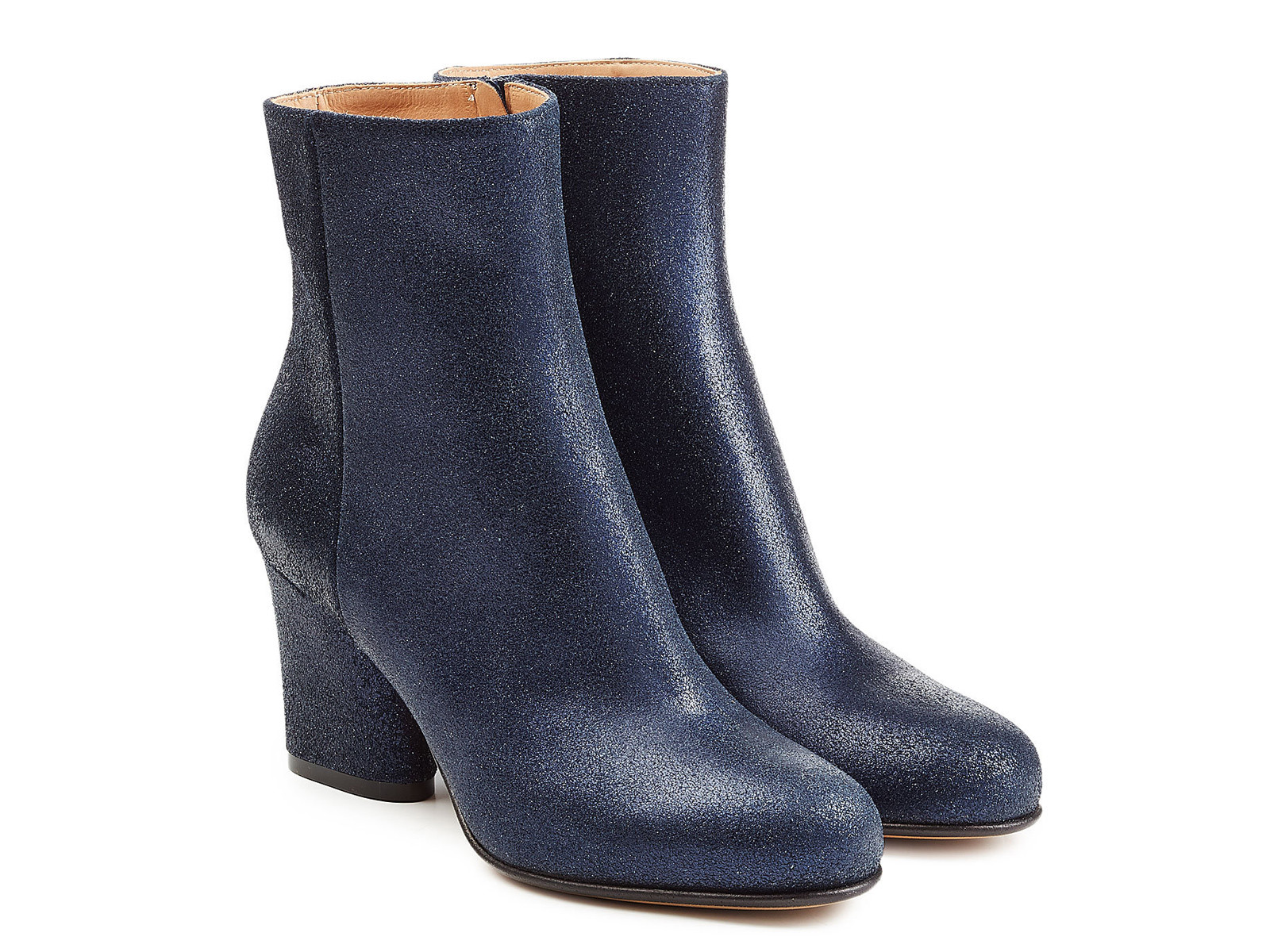Maison Margiela block heels ankle boots in blue Leather Size US 9 - Maison Margiela block heels ankle boots in blue Leather Size US 9 -
