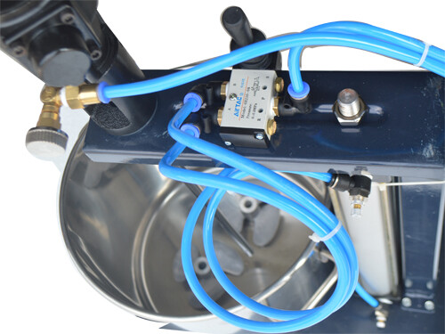 Pneumatic Paint Mixer with 5 Gallon Stainless Steel Barrel Coating Blender - Picture 6 of 9