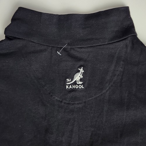 Nuevo con etiquetas Pullover Kangol Lebron Para Hombres Pequeño 1/4 Cremallera Manga Larga Negro NUEVO K9136 - Imagen 5 de 8