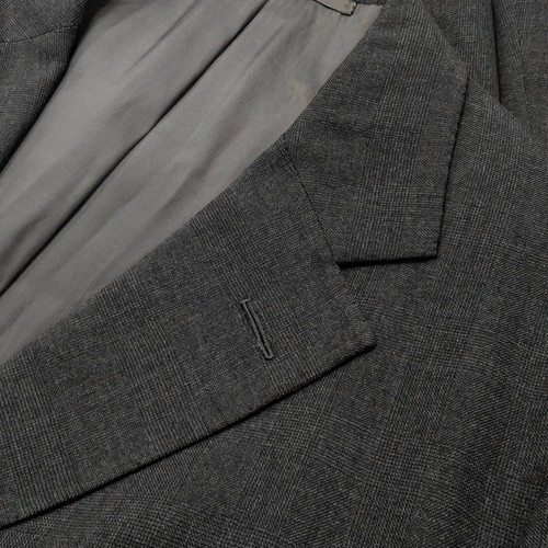Mint VTG 46 R Woolley (Henry Poole & Co) Savile Row Slate Glen Plaid Wool Suit - Picture 5 of 20