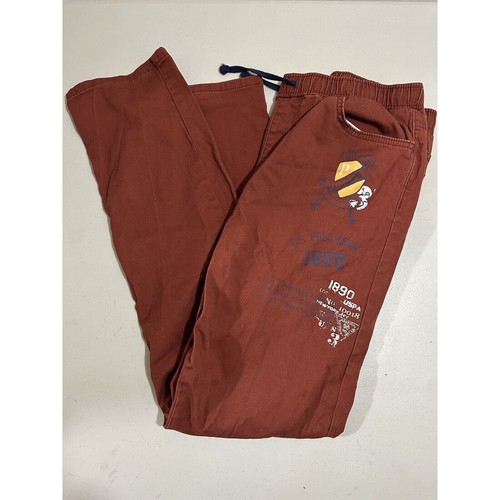 US Polo Assn - Boys Red Denim Jogger Pants - Size XXL